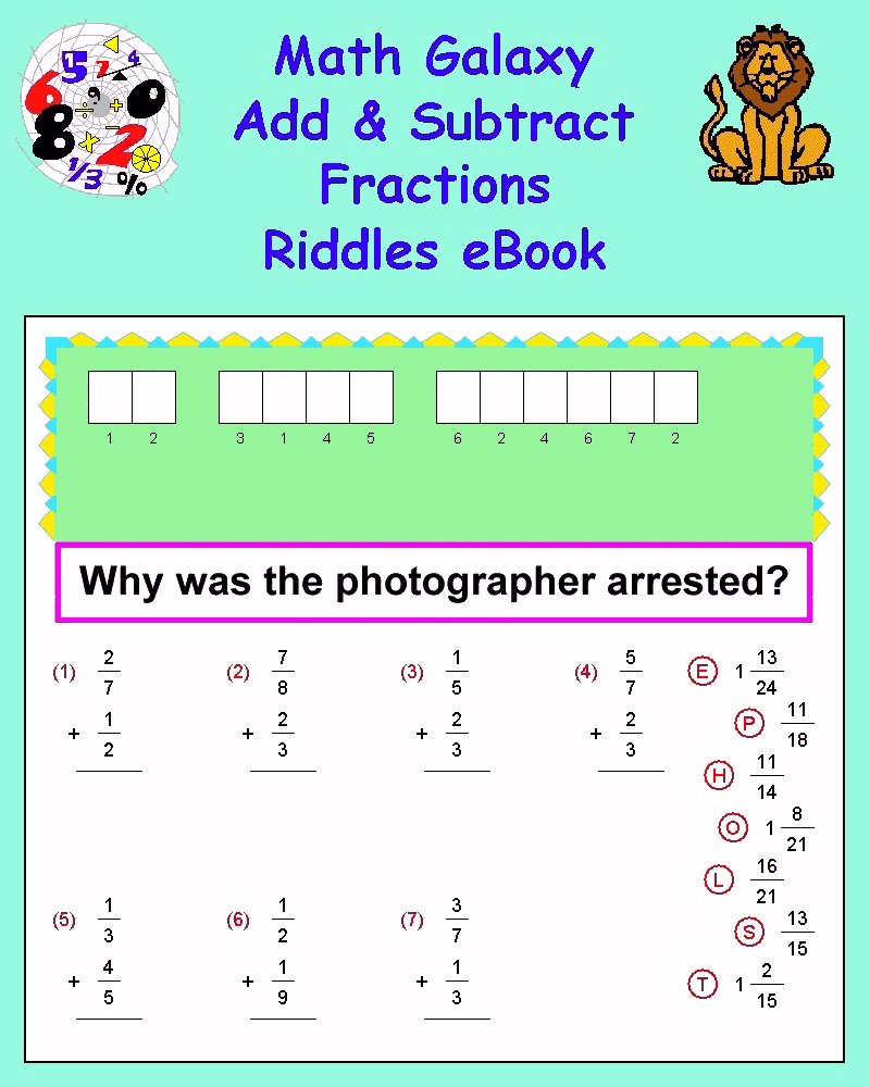 Add & Subtract Fractions eBook