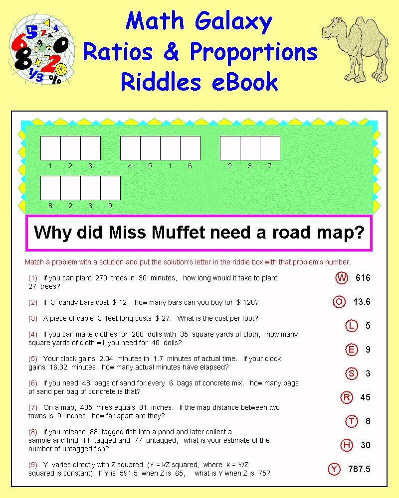 Ratios and Proportions Riddles eBook